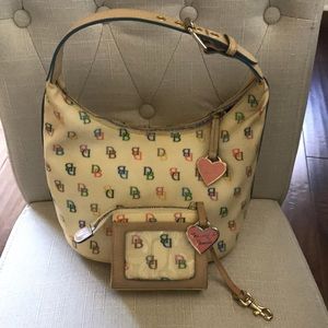 Authentic Dooney and Bourke bucket bag and wallet